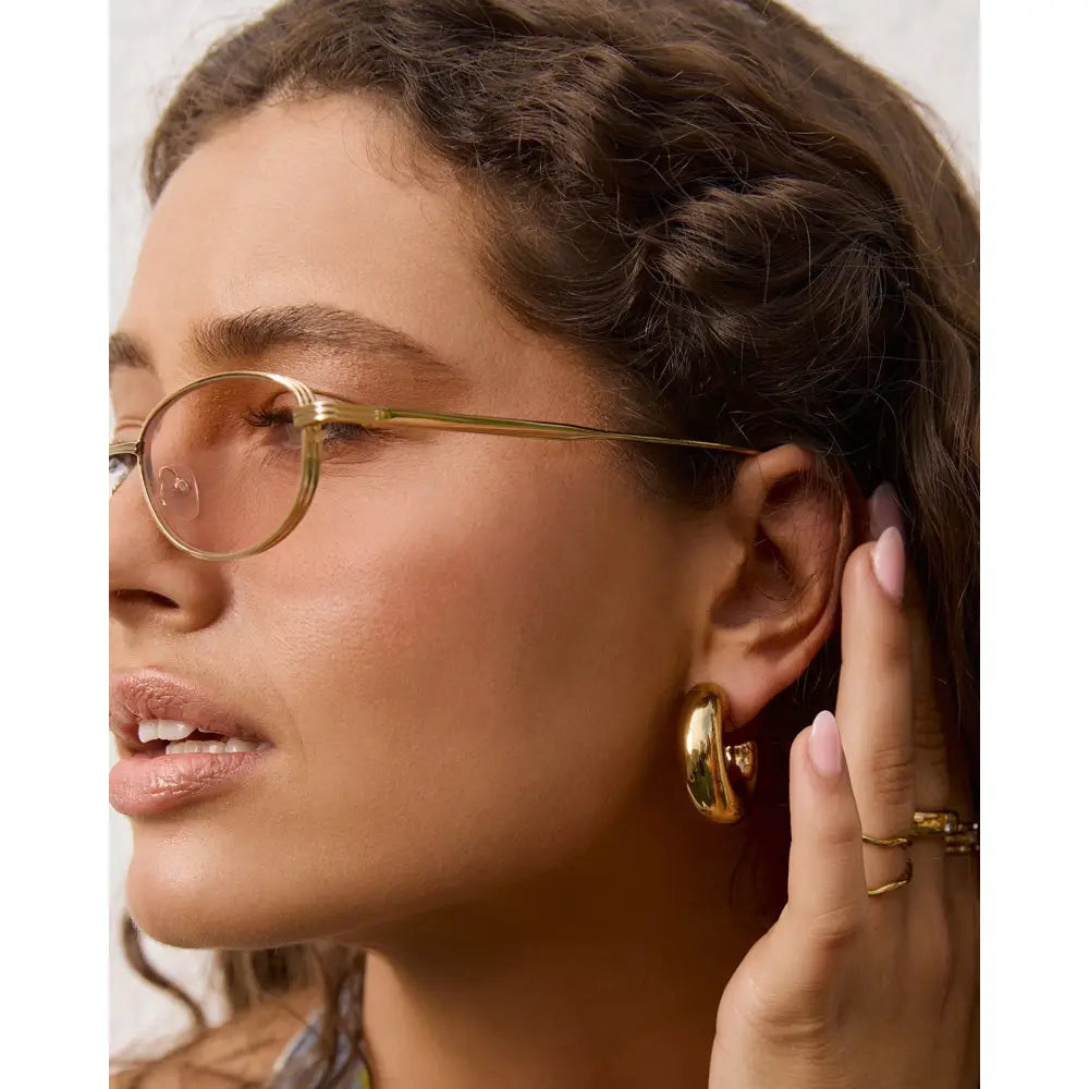 Bella Gold Hoop Earrings - Earrings