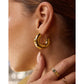 Bella Gold Hoop Earrings - Earrings