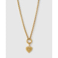 Belle Gold Heart Necklace - Necklaces