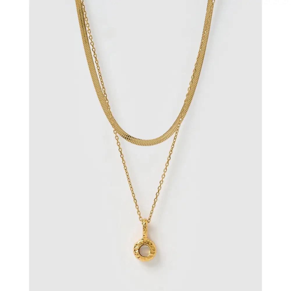 Birthstone Gold Necklace Stack - Necklaces