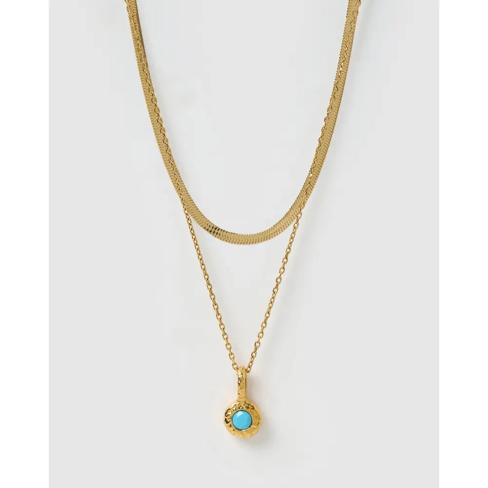 Birthstone Gold Necklace Stack - Necklaces