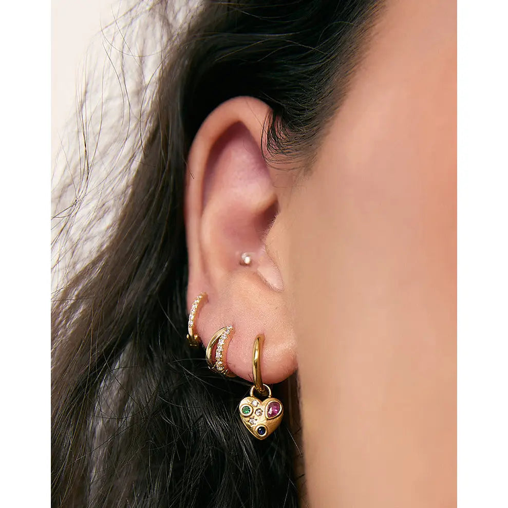 Bisou Heart Earrings - Earrings