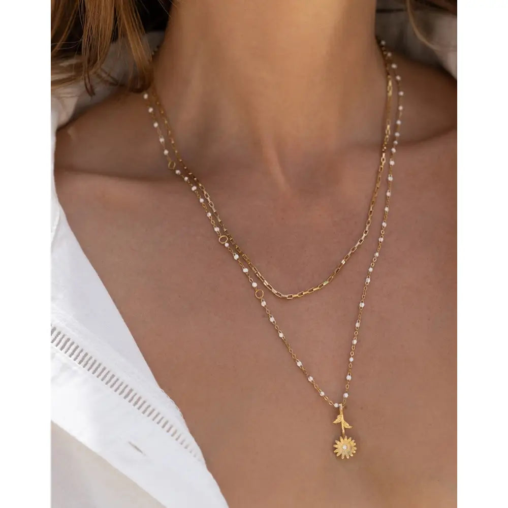 Blossom Sunflower Necklace - Necklaces