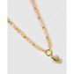 Blush Sunstone Charm Gold Necklace - Necklaces