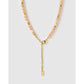 Blush Sunstone Charm Gold Necklace - Necklaces