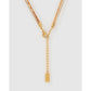 Bubble Letter Blush Gold Necklace - Necklaces