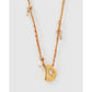 Bubble Letter Blush Gold Necklace - D - Necklaces