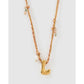 Bubble Letter Blush Gold Necklace - L - Necklaces