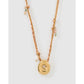 Bubble Letter Blush Gold Necklace - O - Necklaces