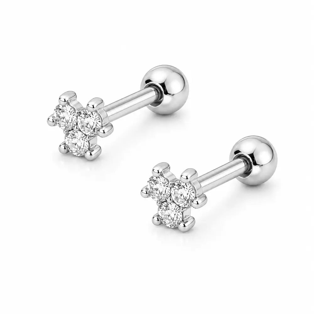 Callie Stud Earrings - Silver - Earrings