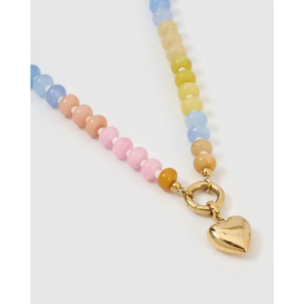 Candy Heart Gold Necklace - Necklaces