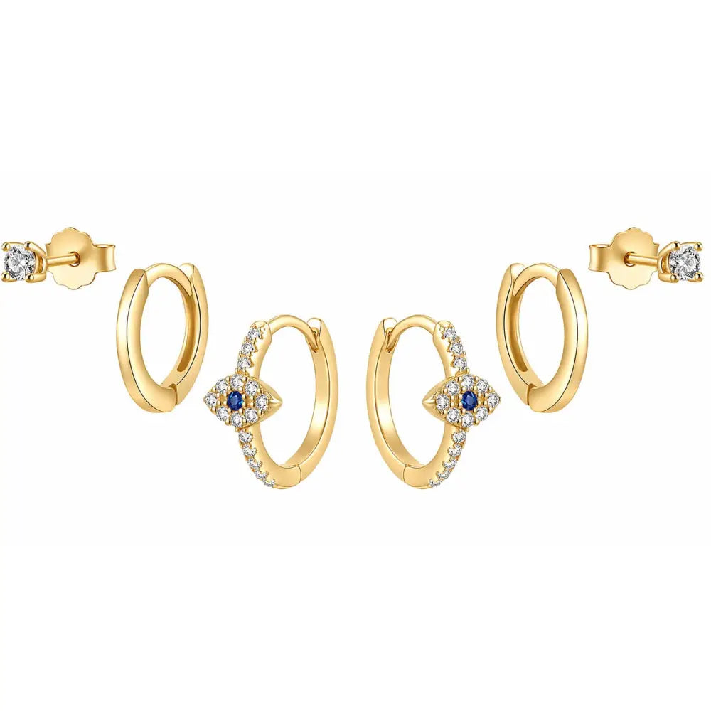 Carefree Earring Set - Gold - Earrings