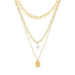 Cascade Pearl Layered Necklace - Gold - Necklaces