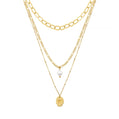 Cascade Pearl Layered Necklace - Gold - Necklaces