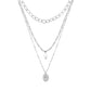 Cascade Pearl Layered Necklace - Silver - Necklaces