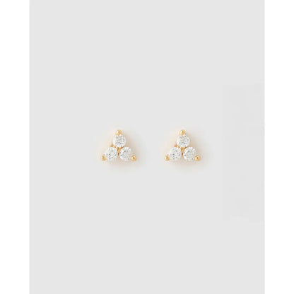 Cassia Gold Stud Earrings - Earrings