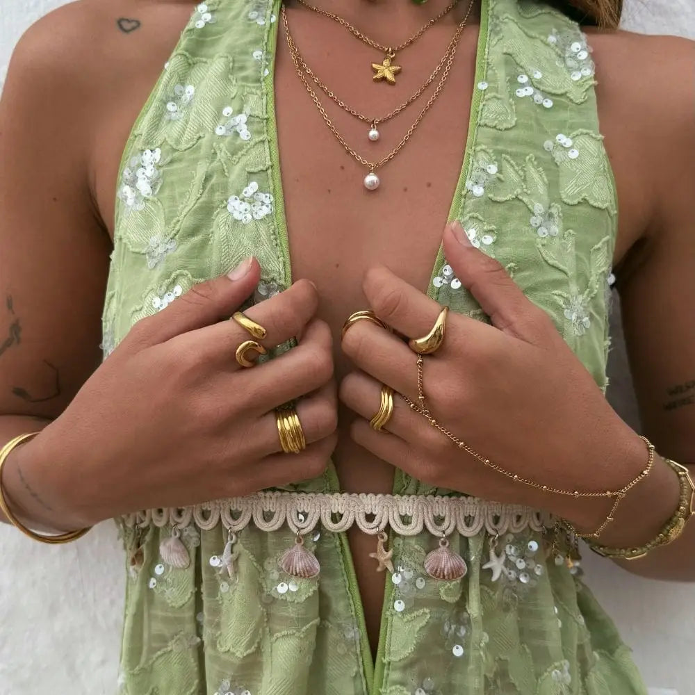 Cate Hand Chain Bracelet - Bracelets