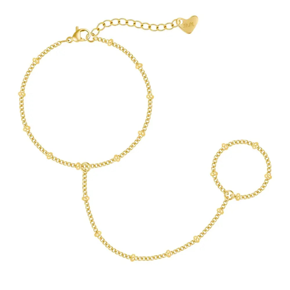 Cate Hand Chain Bracelet - Gold - Bracelets