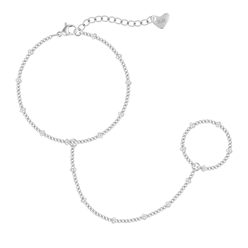 Cate Hand Chain Bracelet - Silver - Bracelets