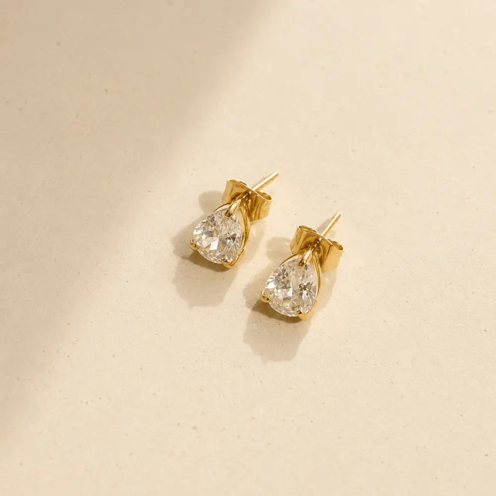 Chantelle Pear Stud Earrings - Earrings