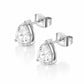 Chantelle Pear Stud Earrings - Silver - Earrings