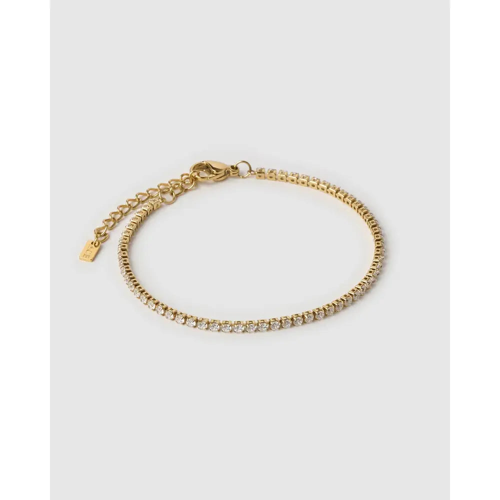 Charlize Gold Tennis Bracelet - Bracelets