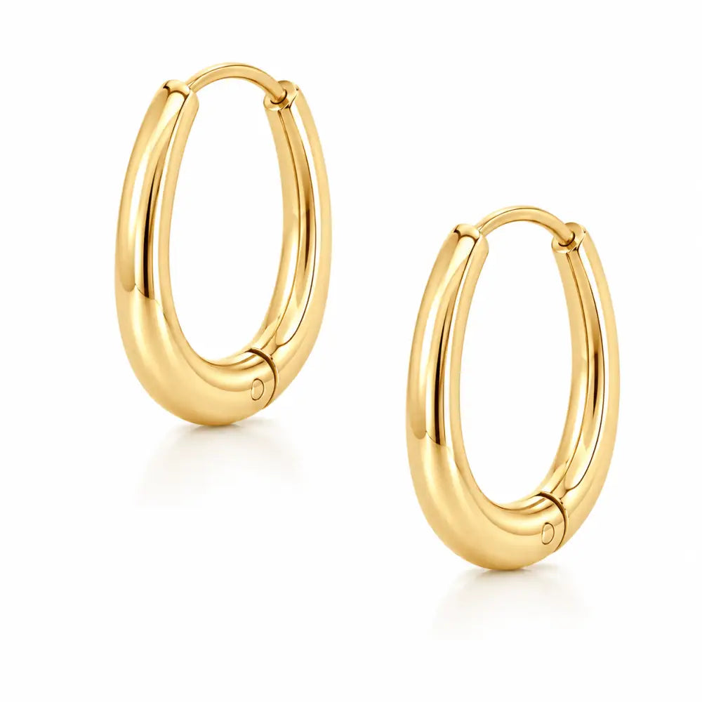 Clarity Hoop Earrings - Gold - Earrings