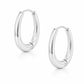 Clarity Hoop Earrings - Silver - Earrings