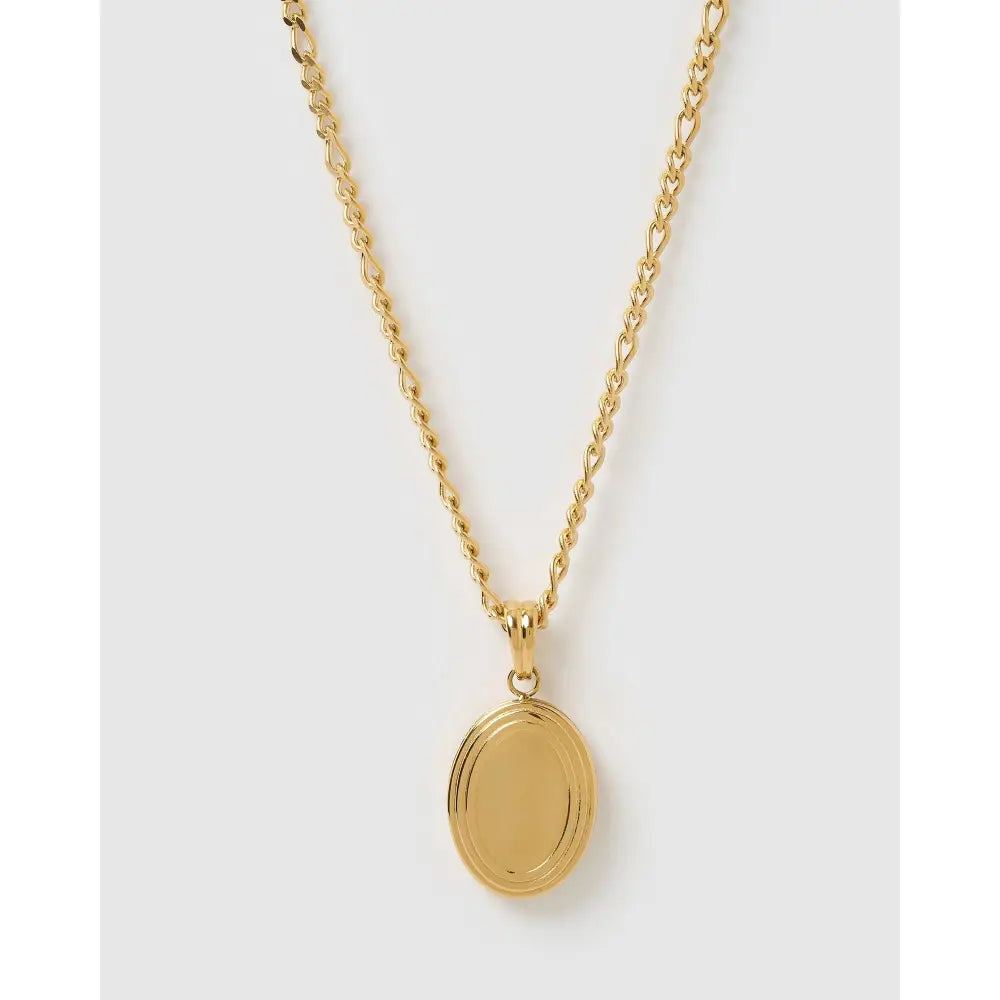 Classic Gold Locket Necklace - Necklaces