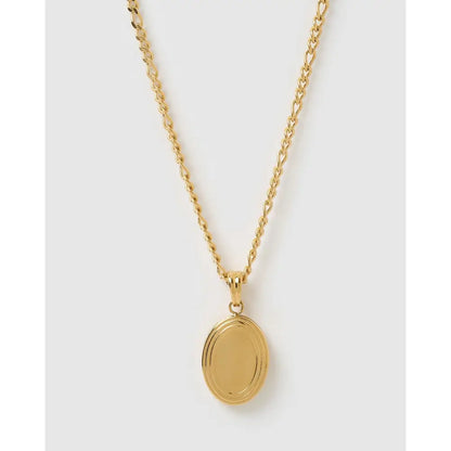 Classic Gold Locket Necklace - Necklaces