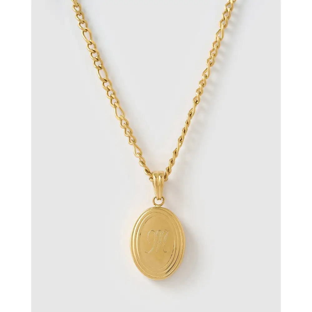 Classic Gold Locket Necklace - Necklaces