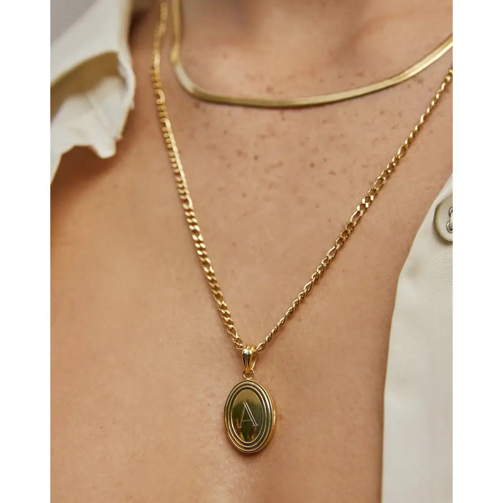 Classic Gold Locket Necklace - Necklaces