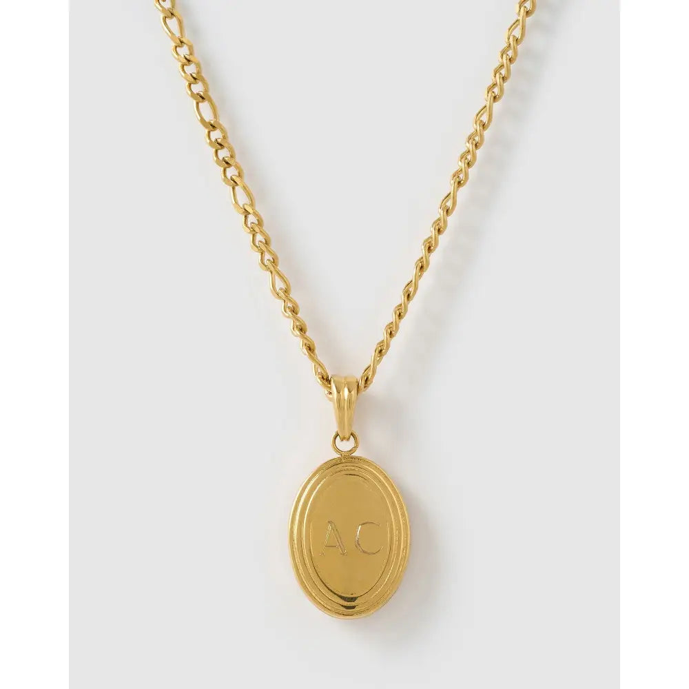 Classic Gold Locket Necklace - Necklaces