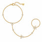Claudia Hand Chain Bracelet - Gold - Bracelets
