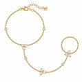 Claudia Hand Chain Bracelet - Gold - Bracelets