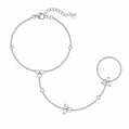 Claudia Hand Chain Bracelet - Silver - Bracelets