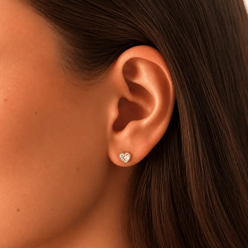 Clementine Heart Stud Earrings - Earrings