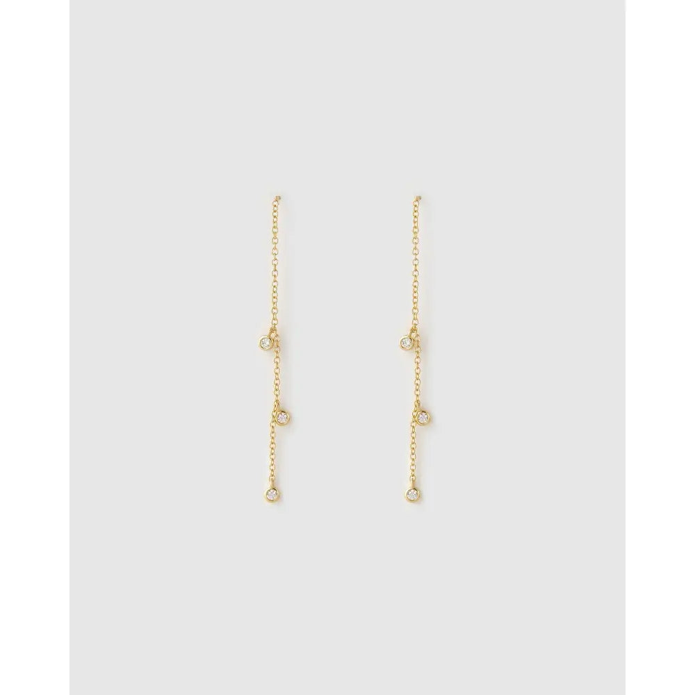 Comet Threader Earrings - Gold - Earrings