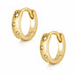 Cosmic Hoop Earrings - Gold - Earrings
