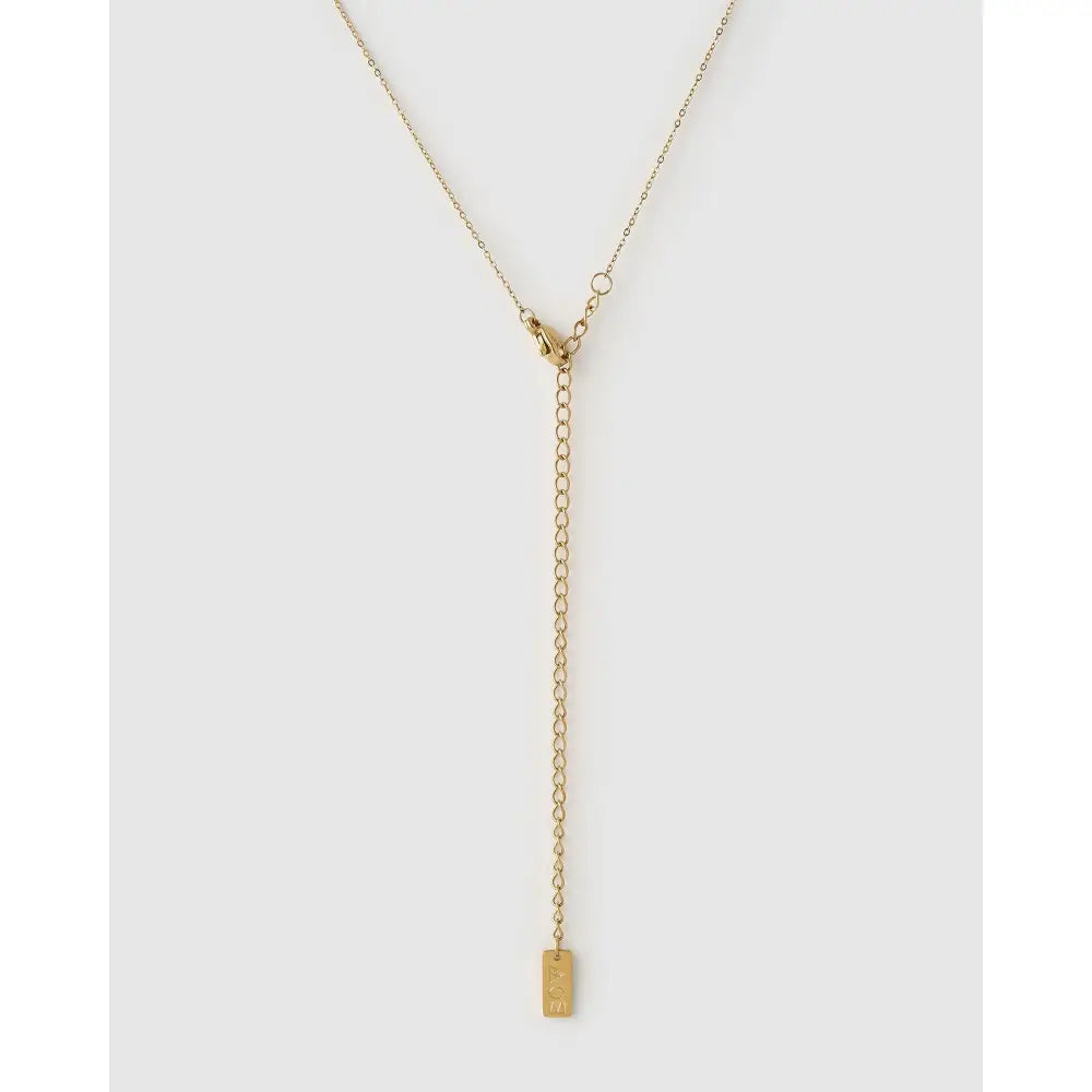 Cressida Gold Pearl Necklace - Necklaces