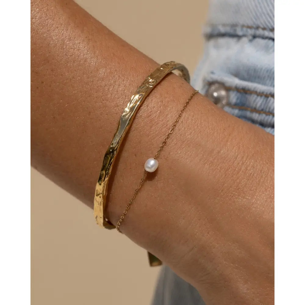 Cressida Pearl Gold Bracelet - Bracelets
