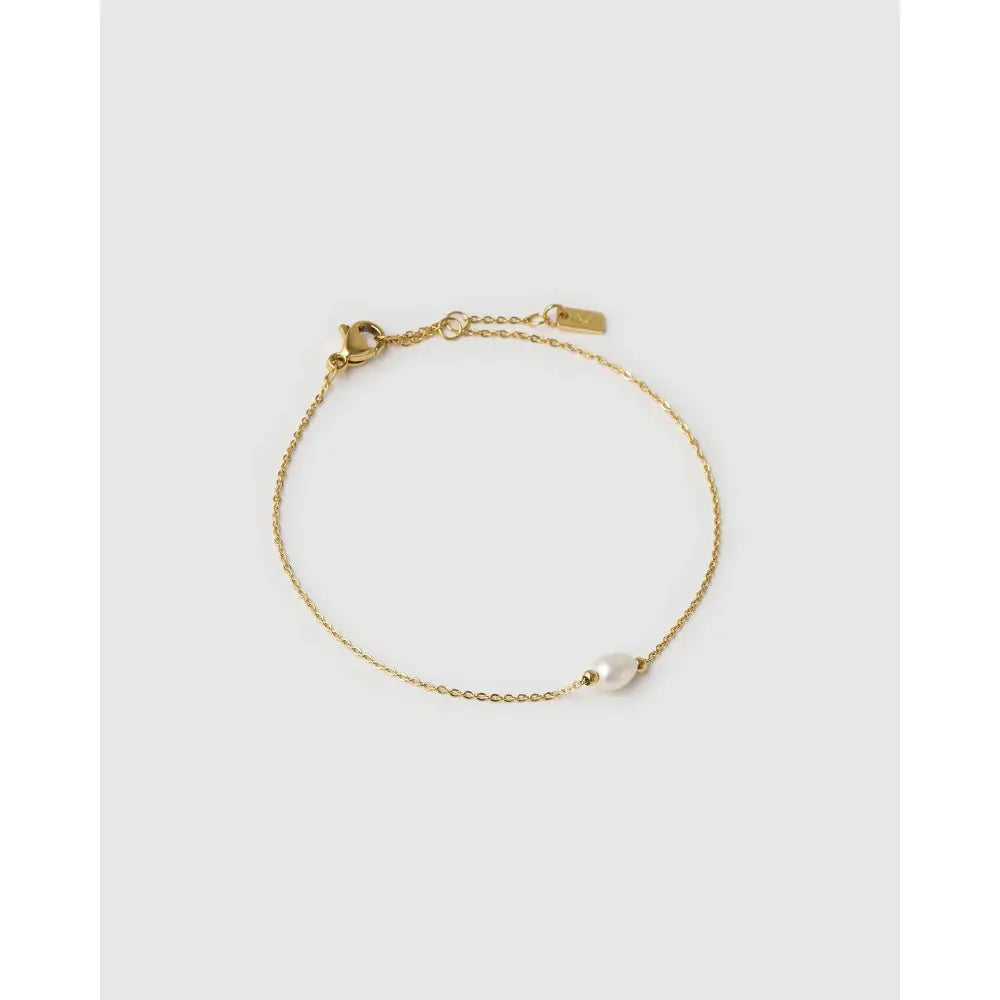Cressida Pearl Gold Bracelet - Bracelets