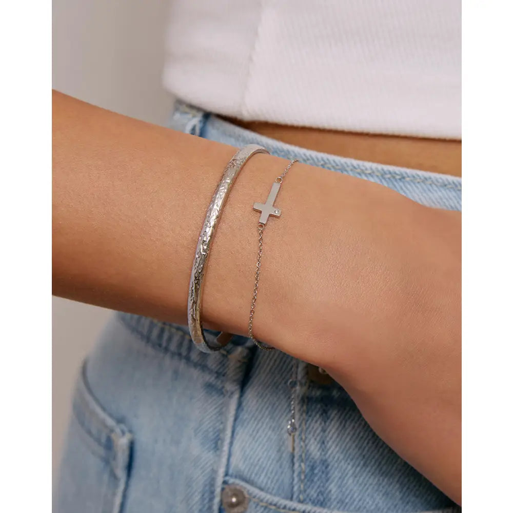 Cross Charm Bracelet - Bracelets