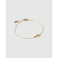 Cross Charm Bracelet - Gold - Bracelets