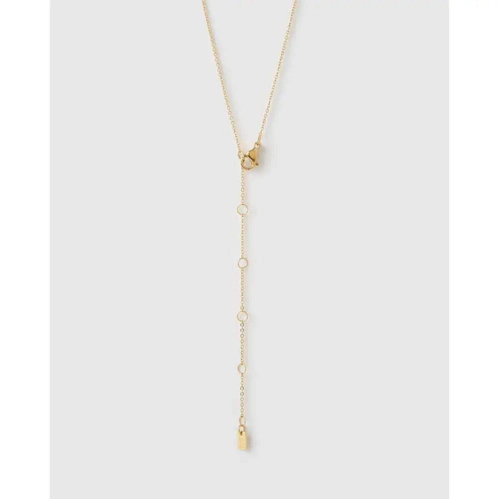 Cross Charm Gold Necklace - Necklaces