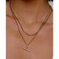 Cross Charm Gold Necklace - Necklaces