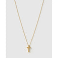 Cross Charm Gold Necklace - Necklaces