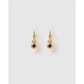 Crushed Birthstone Gold Huggie Earrings - September - Sapphire - Earrings