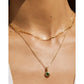 Crushed Birthstone Gold Necklace - Necklaces