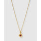 Crushed Birthstone Gold Necklace - July - Ruby - Necklaces